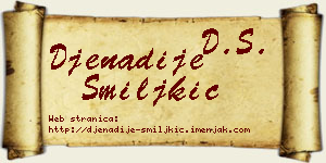 Đenadije Smiljkić vizit kartica